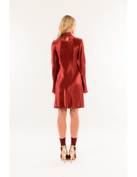 Vestido curto com cachecol Kontatto