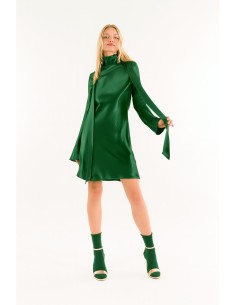 Vestido curto com cachecol Kontatto 2