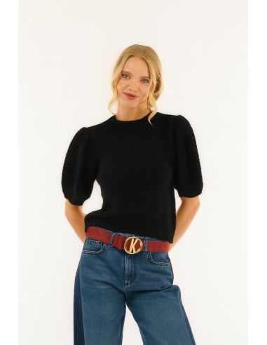 Manga balão Kontatto com gola redonda