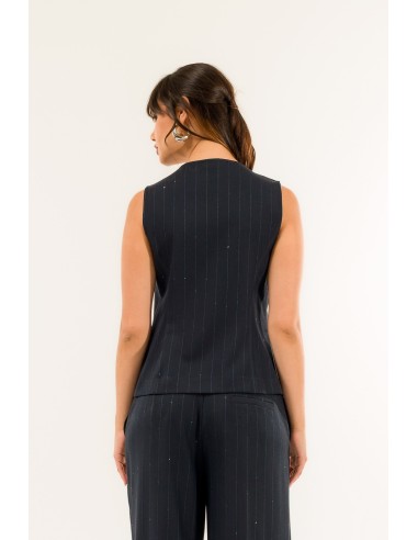 Colete às riscas Kontatto