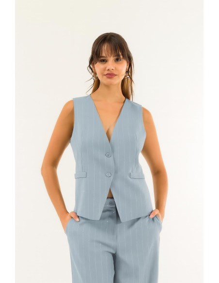 Colete às riscas Kontatto