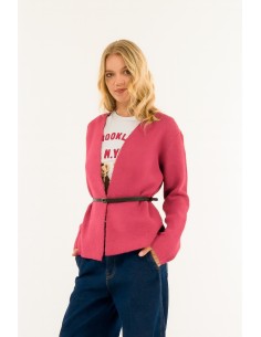 Casaco de malha com cinto Kontatto 2