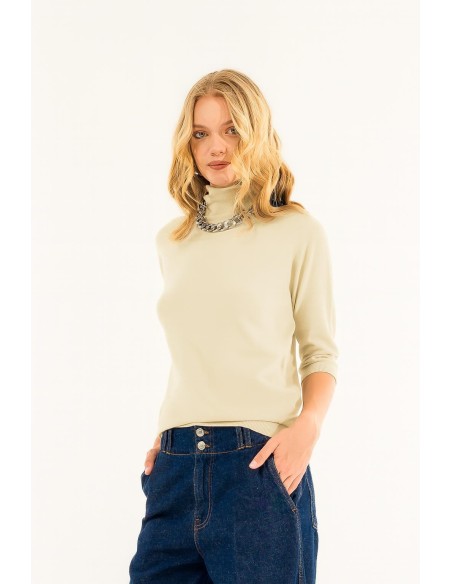 Gola alta de manga curta Kontatto