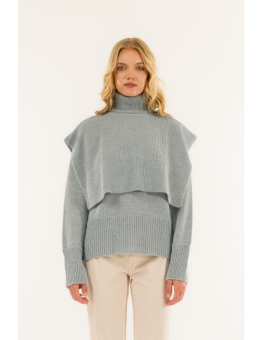 Conjunto de gola redonda e casaco com capuz Kontatto