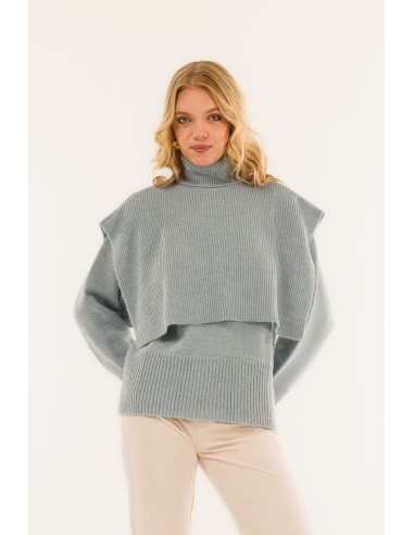 Conjunto de gola redonda e casaco com capuz Kontatto