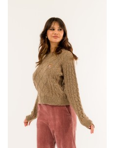 Colar bordado em losango Kontatto