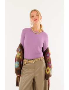 Manga comprida com gola redonda Kontatto 2