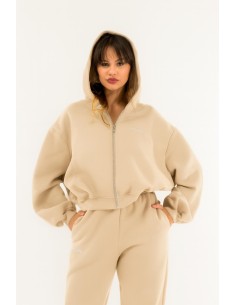 Casaco com capuz com fecho de correr Kontatto