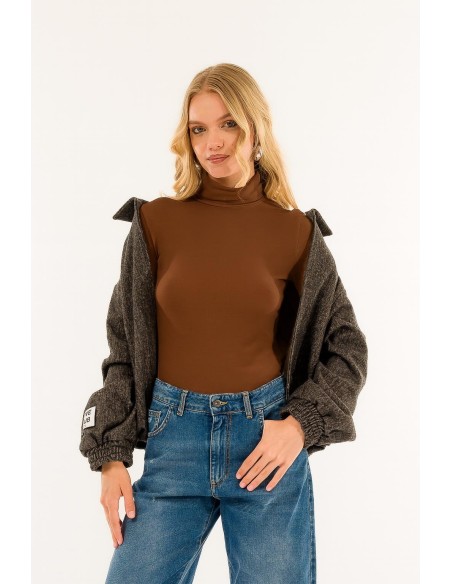 Gola alta de manga comprida Kontatto