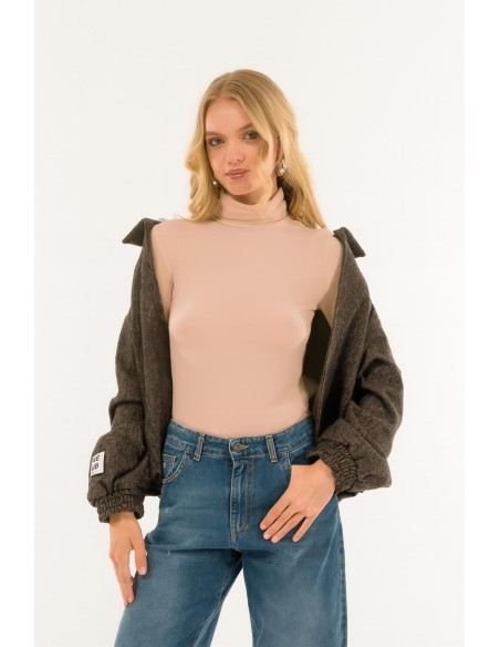 Gola alta de manga comprida Kontatto