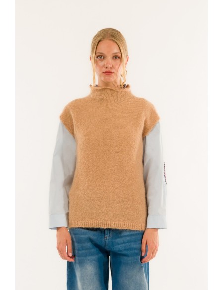 Manga com gola cratera Kontatto