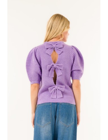 Colar de gola de cremalheira laços nas costas Kontatto