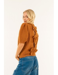 Colar de gola de cremalheira laços nas costas Kontatto 2