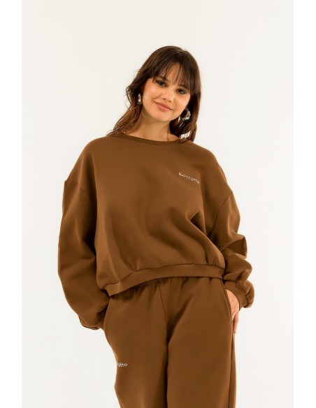 Sweatshirt Over Cropped Crew Neck Kontatto