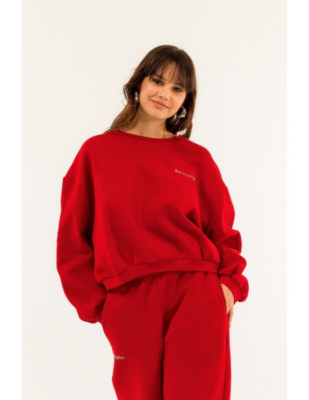 Sweatshirt Over Cropped Crew Neck Kontatto