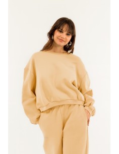 Sweatshirt Over Cropped Crew Neck Kontatto