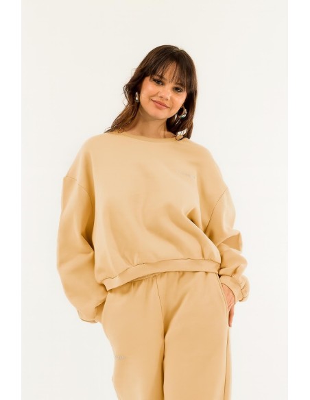 Sweatshirt Over Cropped Crew Neck Kontatto