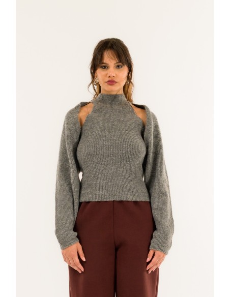 Conjunto de top e blusa Kontatto