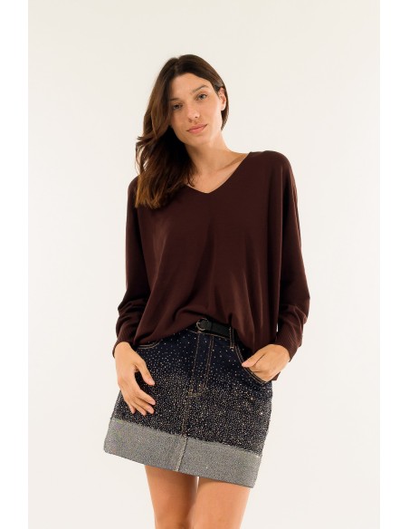 Decote em V sobre Kontatto