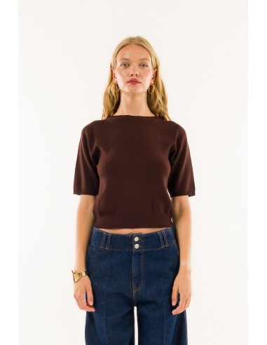 Manga curta com gola redonda Kontatto