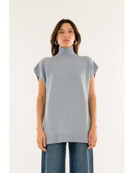 Poncho de gola alta Kontatto