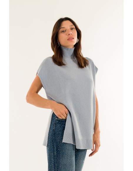 Poncho de gola alta Kontatto