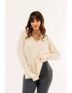 Decote em V sobre Kontatto