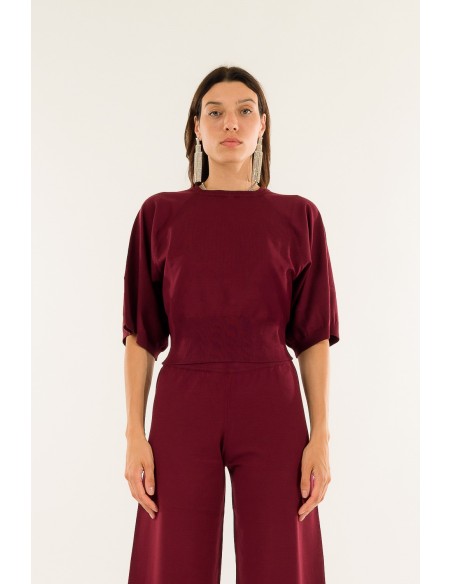 Manga comprida com gola redonda Kontatto