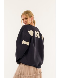 Sweatshirt Over I Love Ny Kontatto