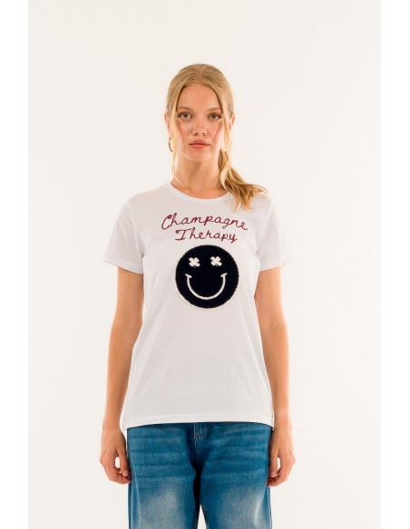 T-Shirt champanhe Kontatto