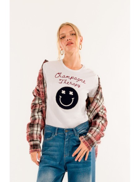 T-Shirt champanhe Kontatto