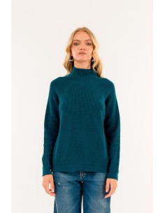 Camisola com fenda nas costas Kontatto Cratera