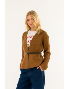 Casaco de malha com cinto Kontatto 2