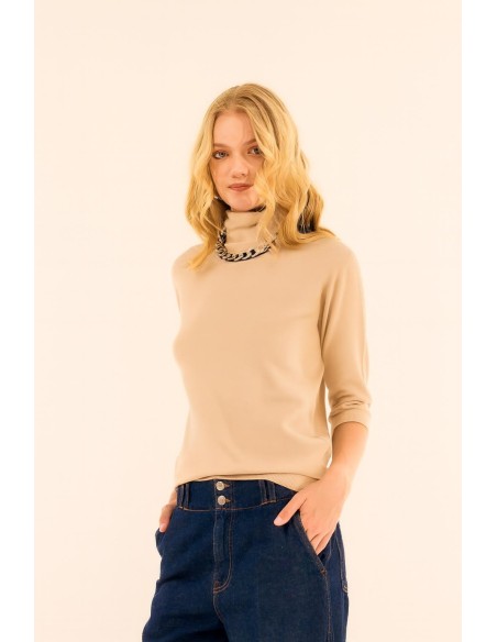 Gola alta de manga curta Kontatto