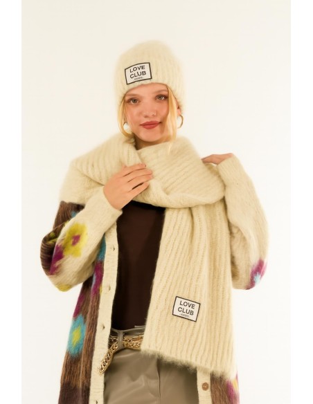 Cachecol com nervuras Kontatto Label