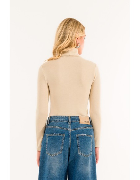 Gola alta Kontatto de manga comprida