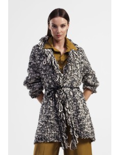 Casaco entrançado Dixie com cinto