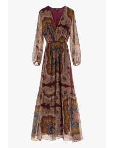 Vestido comprido Dixie com decote em V e estampado em Paisley 2