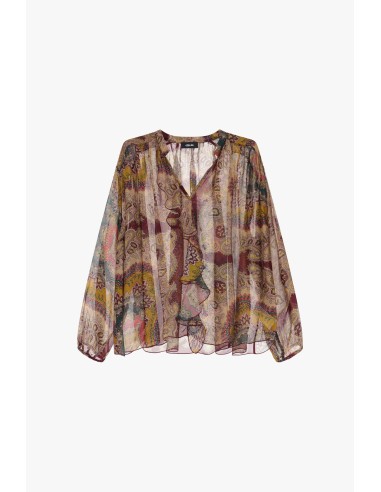 Camisa com estampado Paisley e mangas compridas Light Dixie