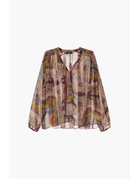 Camisa com estampado Paisley e mangas compridas Light Dixie