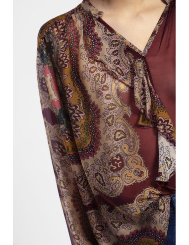 Camisa com estampado Paisley e mangas compridas Light Dixie