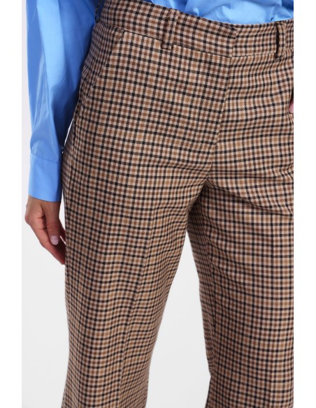 Calças largas xadrez Dixie