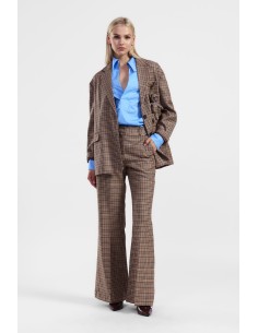 Calças largas xadrez Dixie