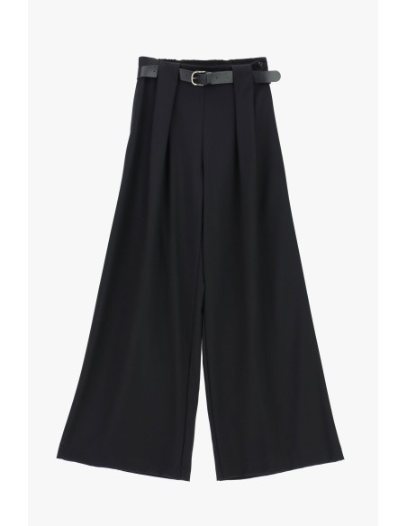 Calças de perna larga com cinto Dixie