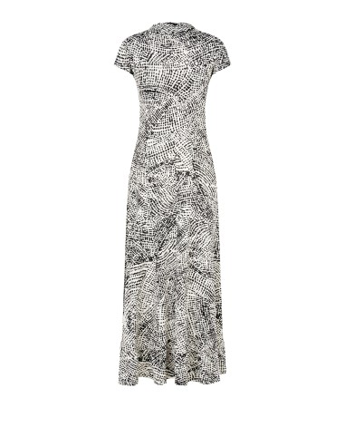 Vestido comprido justo com folho na parte inferior Rinascimento