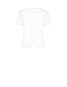 T-Shirt regular de algodão com slogan com lantejoulas Rinascimento 2