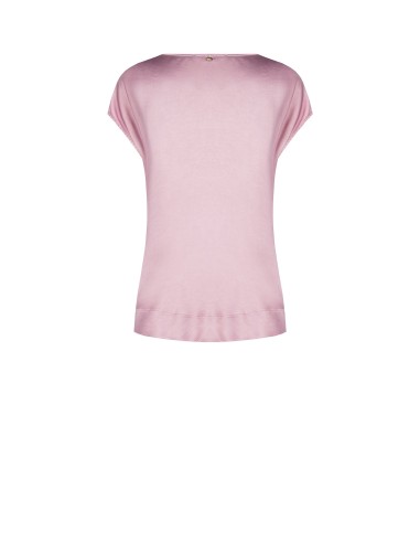 Blusa de cetim de corte largo Rinascimento