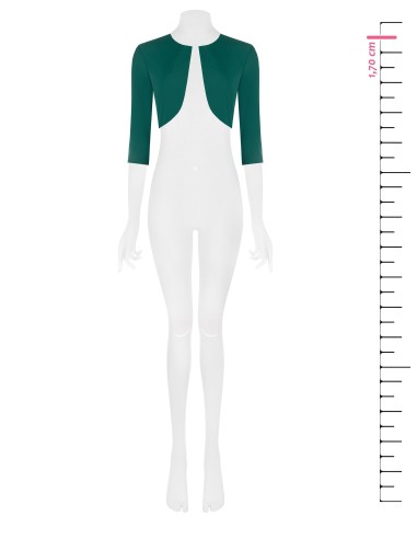 Bolero de tecido fluido aberto Rinascimento