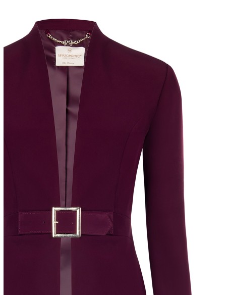 Blazer de tecido técnico com fivela Rinascimento