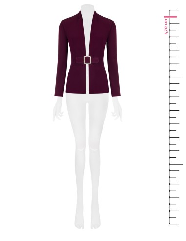 Blazer de tecido técnico com fivela Rinascimento